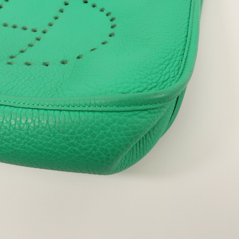 HERMES Togo皮革Evelyne GM肩背袋Bamboo-10