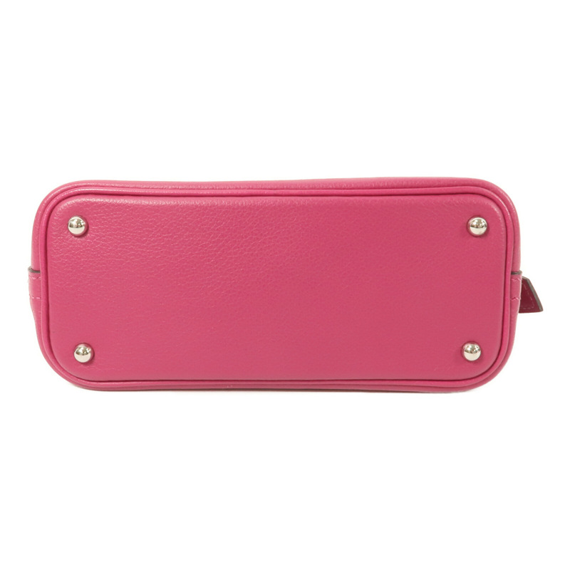 HERMES Evercolor皮革Mini Bolide 1923手挽肩背兩用袋Rose Pourpre-3