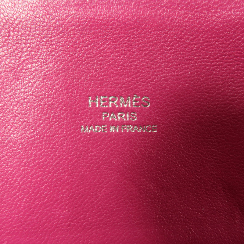 HERMES Evercolor皮革Mini Bolide 1923手挽肩背兩用袋Rose Pourpre-5