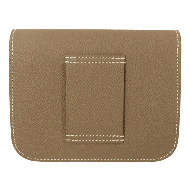 HERMES Epsom皮革Constance Slim錢包Etoupe-1