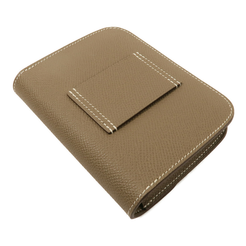 HERMES Epsom皮革Constance Slim錢包Etoupe-3