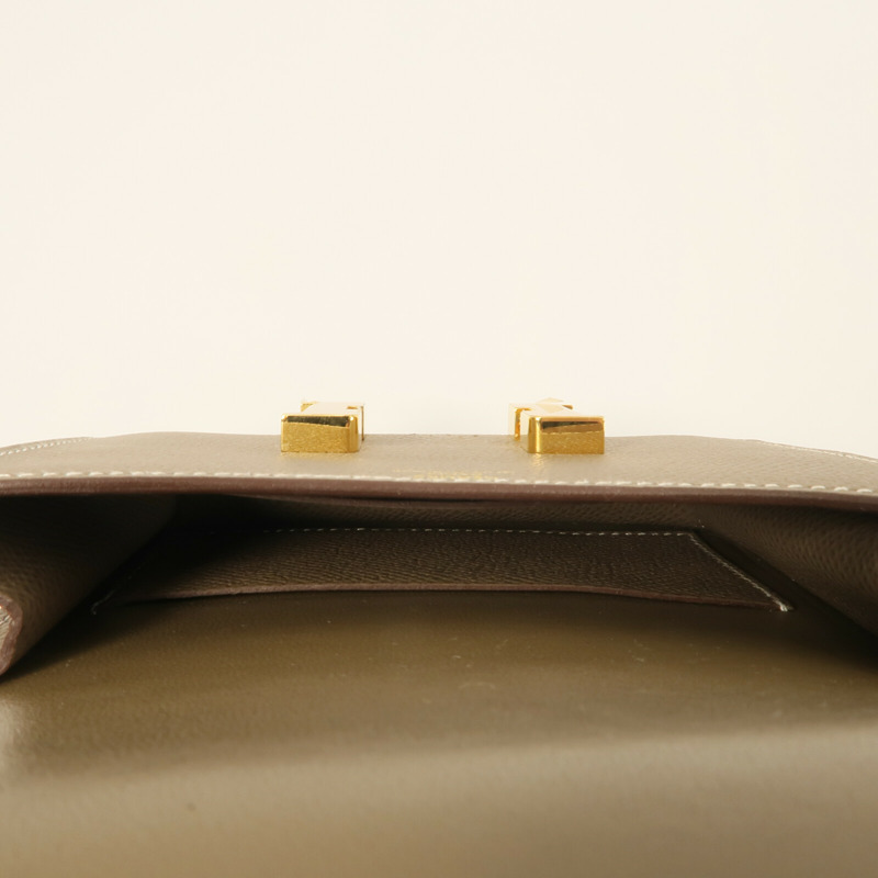 HERMES Epsom皮革Constance Slim錢包Etoupe-4