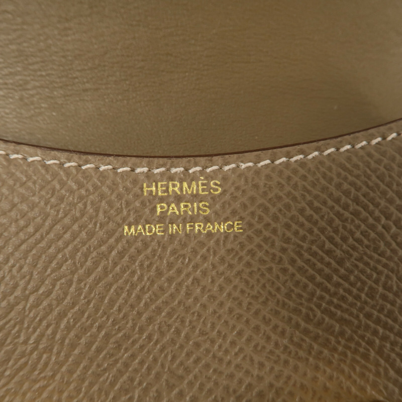 HERMES Epsom皮革Constance Slim錢包Etoupe-6