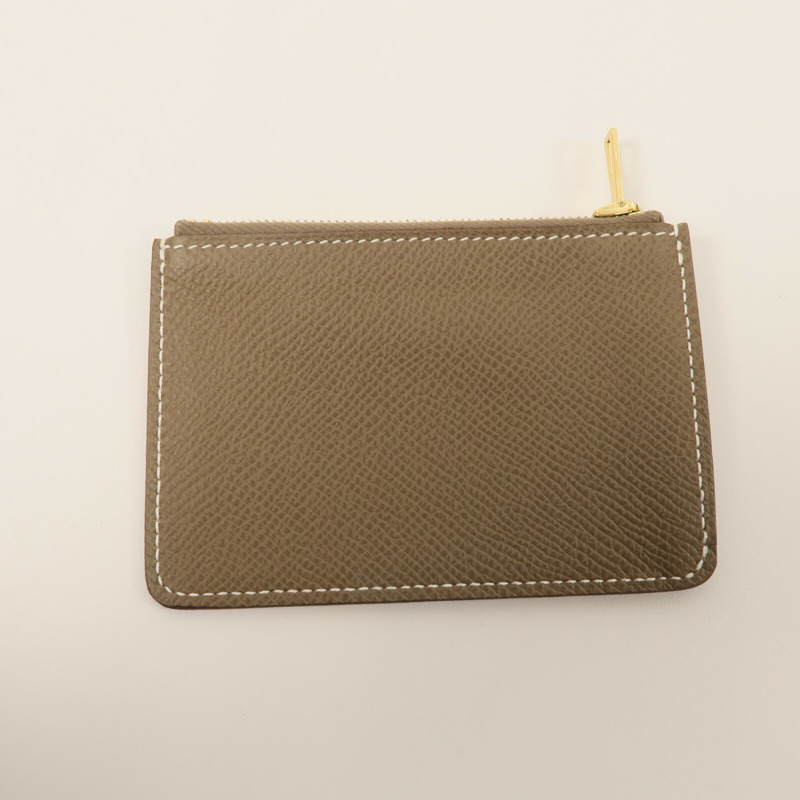 HERMES Epsom皮革Constance Slim錢包Etoupe-9