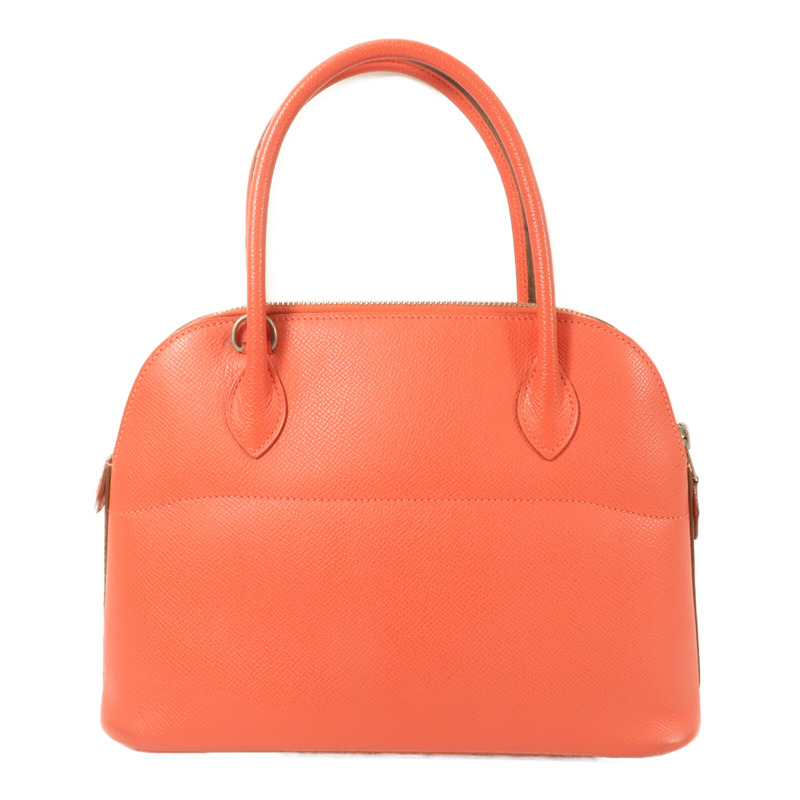 HERMES Epsom皮革Bolide 27手挽肩背兩用袋Rose Jaipur-1