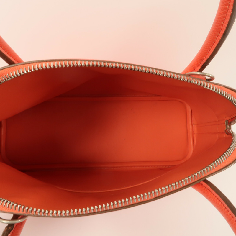 HERMES Epsom皮革Bolide 27手挽肩背兩用袋Rose Jaipur-4