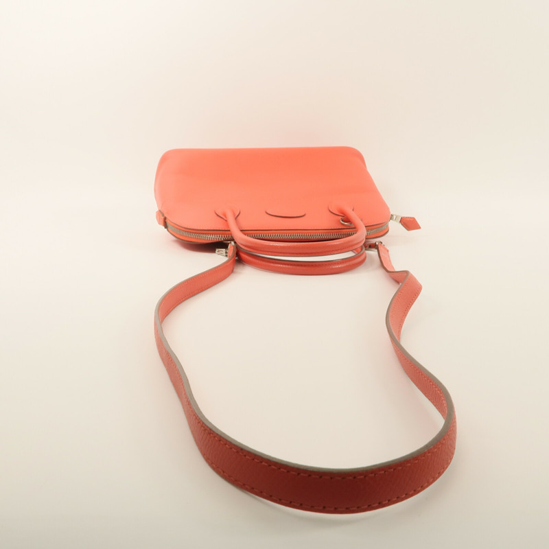 HERMES Epsom皮革Bolide 27手挽肩背兩用袋Rose Jaipur-10