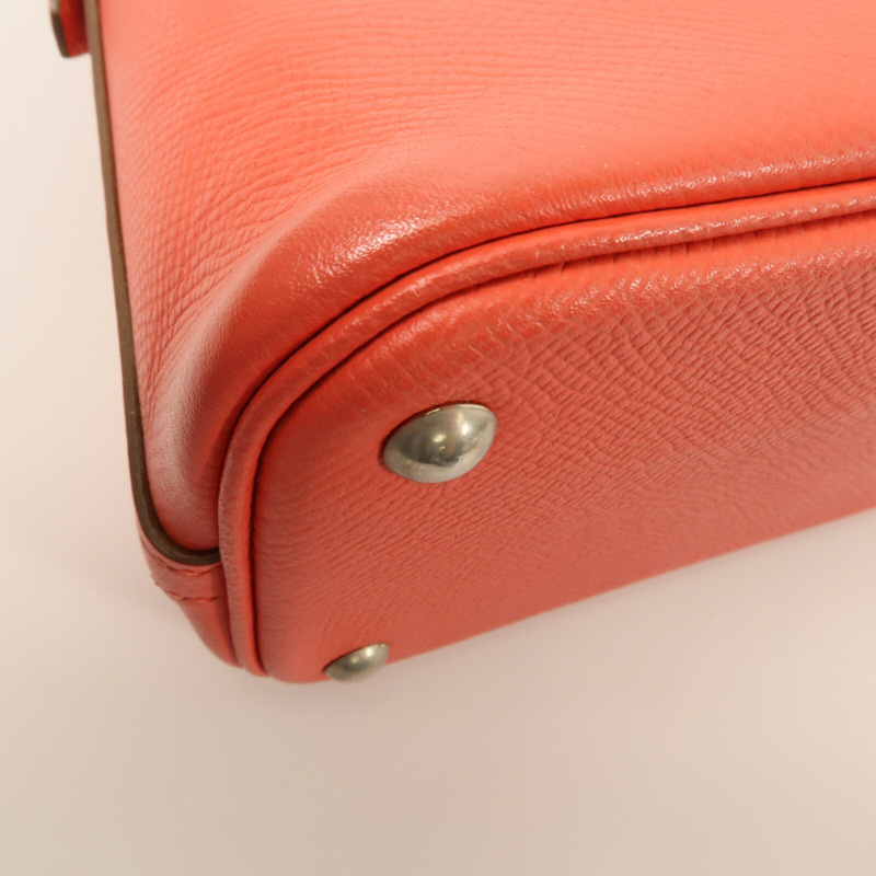 HERMES Epsom皮革Bolide 27手挽肩背兩用袋Rose Jaipur-14