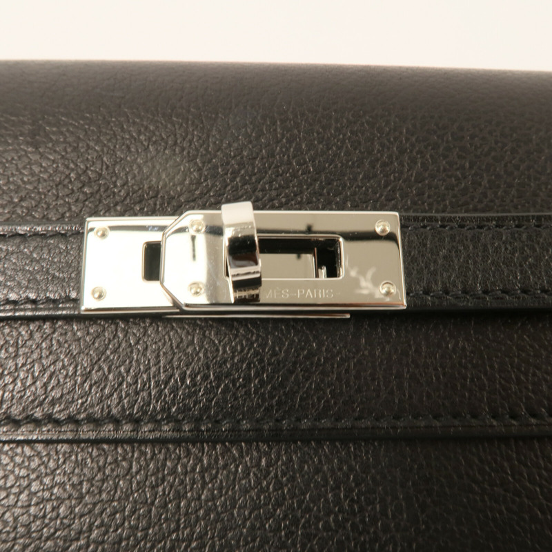 HERMES Evercolor皮革Kelly To Go Wallet肩背袋-6
