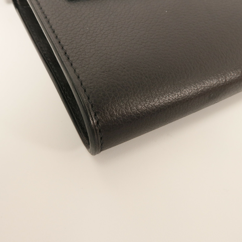 HERMES Evercolor皮革Kelly To Go Wallet肩背袋-11