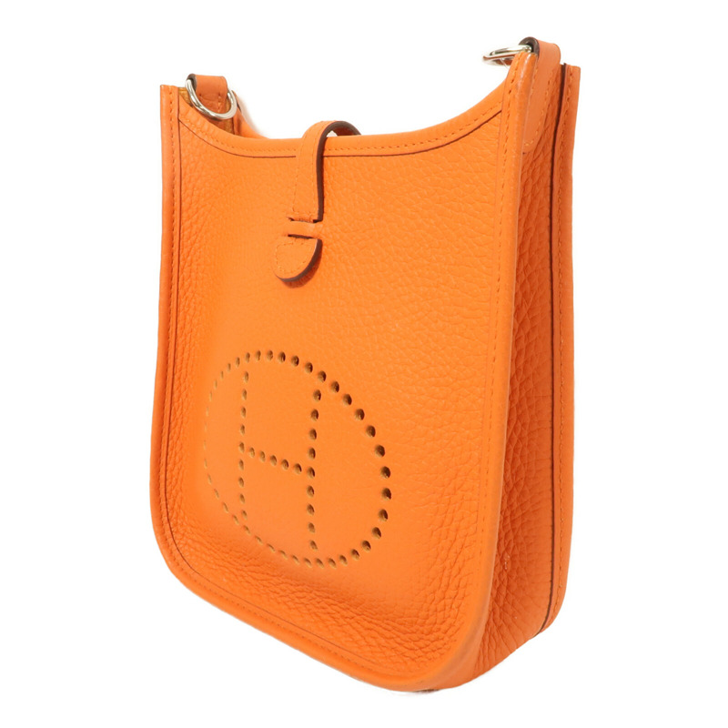HERMES Clemence皮革Evelyne TPM肩背袋Feu-2