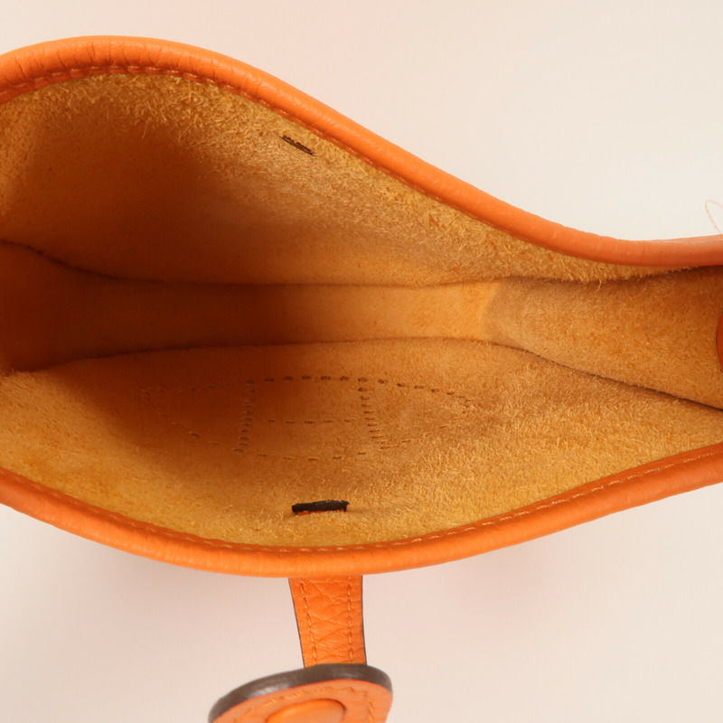 HERMES Clemence皮革Evelyne TPM肩背袋Feu-4
