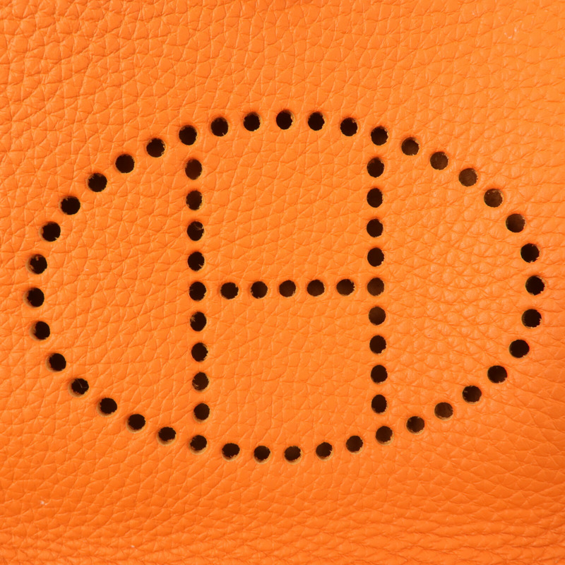 HERMES Clemence皮革Evelyne TPM肩背袋Feu-5