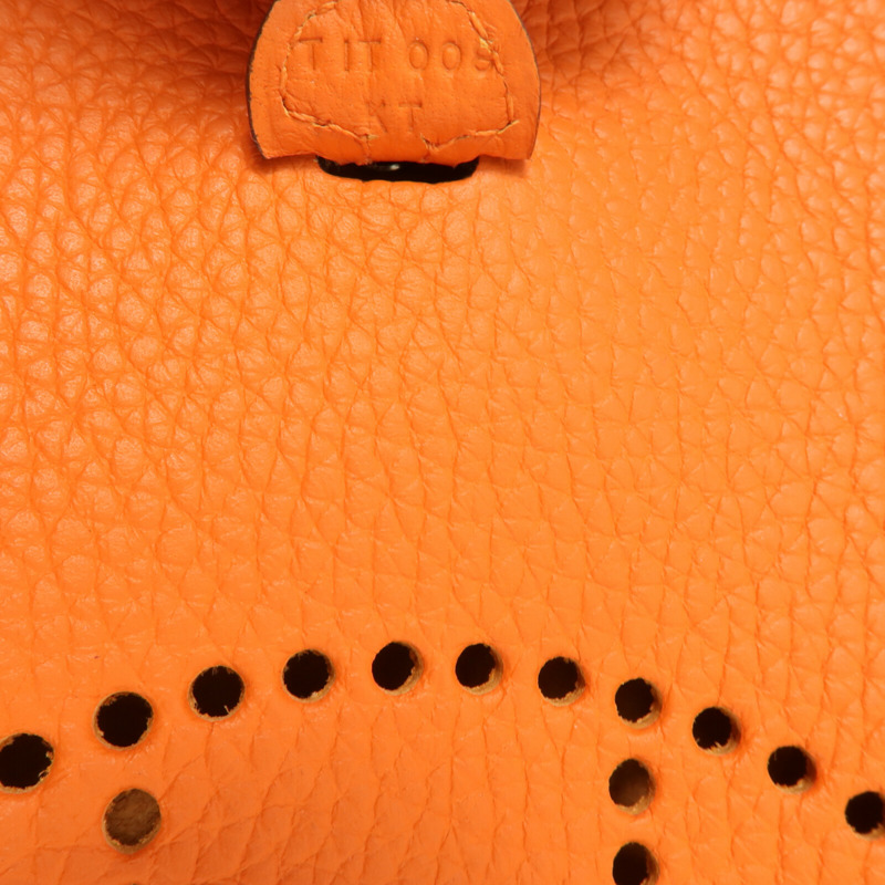 HERMES Clemence皮革Evelyne TPM肩背袋Feu-6
