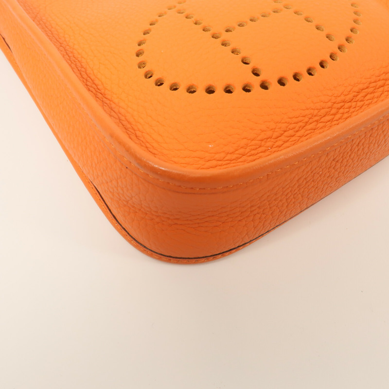HERMES Clemence皮革Evelyne TPM肩背袋Feu-10