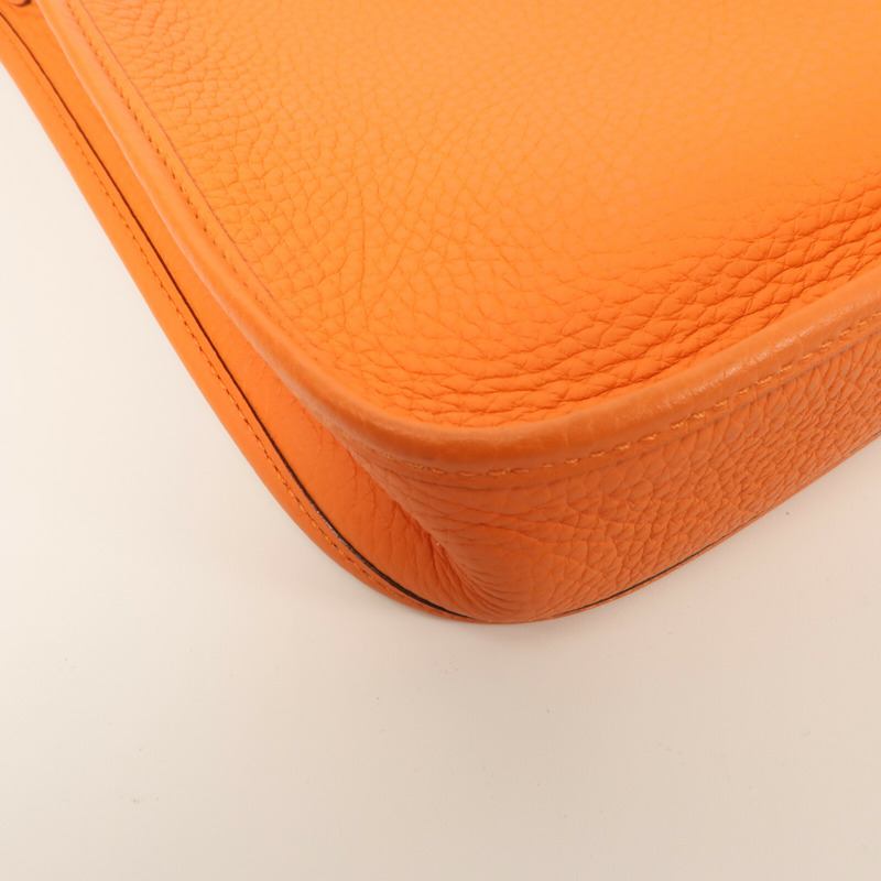 HERMES Clemence皮革Evelyne TPM肩背袋Feu-12
