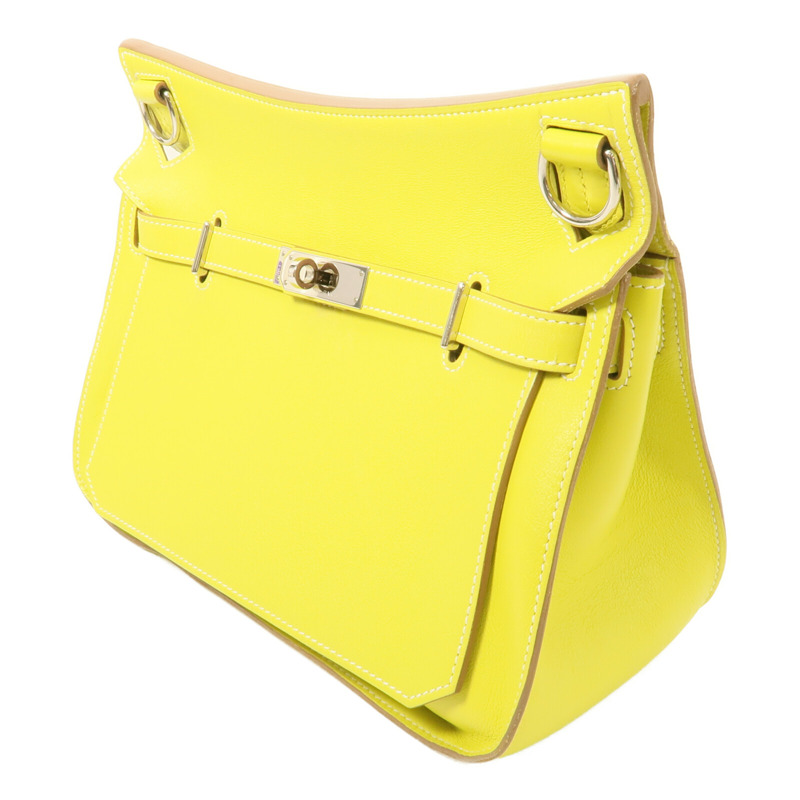 HERMES Swift皮革Jypsiere 28肩背袋Lime-2