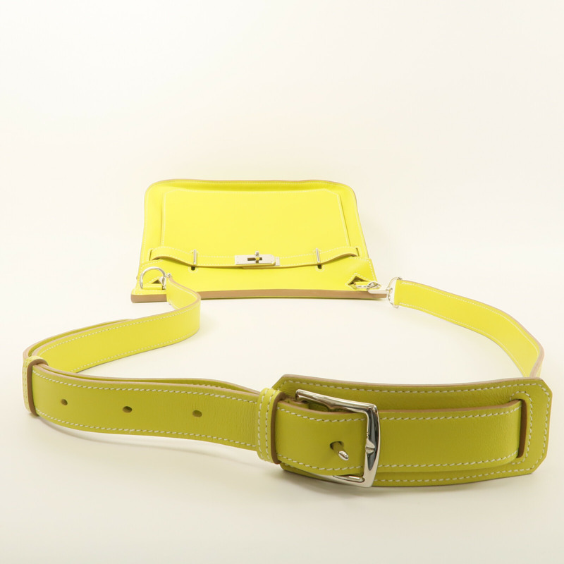 HERMES Swift皮革Jypsiere 28肩背袋Lime-8