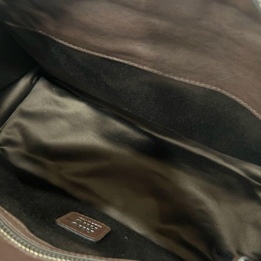 東區正精品㊣MIU MIU 5BG335 Utilitaire咖啡色仿舊牛皮吸釦拉鍊手提包斜背包肩背包兩用包 RZ6412-15