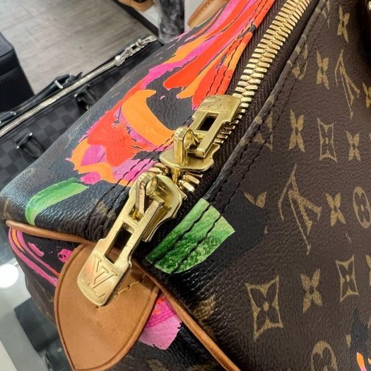 東區正精品㊣ LV M48605 ROSE KEEPALL 50cm 原花字紋玫瑰花手提包旅行袋行李袋波士頓包限量款 RA1860-4