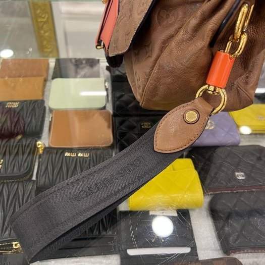 東區正精品㊣LV M40371 Underground Messenger Mastic 咖啡色全皮壓紋流蘇郵差包斜背包RA1861-3