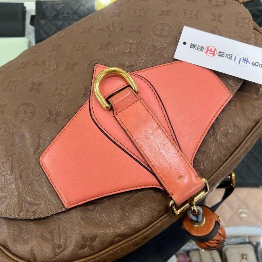 東區正精品㊣LV M40371 Underground Messenger Mastic 咖啡色全皮壓紋流蘇郵差包斜背包RA1861-5