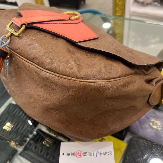 東區正精品㊣LV M40371 Underground Messenger Mastic 咖啡色全皮壓紋流蘇郵差包斜背包RA1861-9