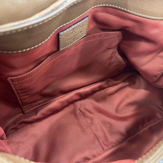 東區正精品㊣LV M40371 Underground Messenger Mastic 咖啡色全皮壓紋流蘇郵差包斜背包RA1861-12