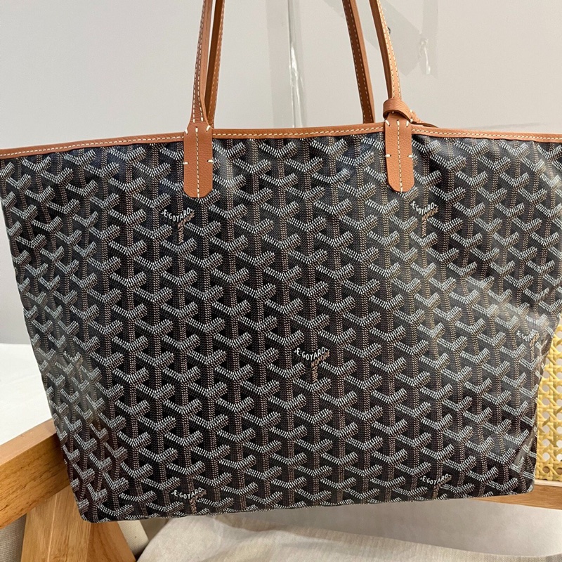 【上班必備✨重量超輕❤️全網最低價】Goyard tote 托特包 棕色老花子母購物袋手提包-1