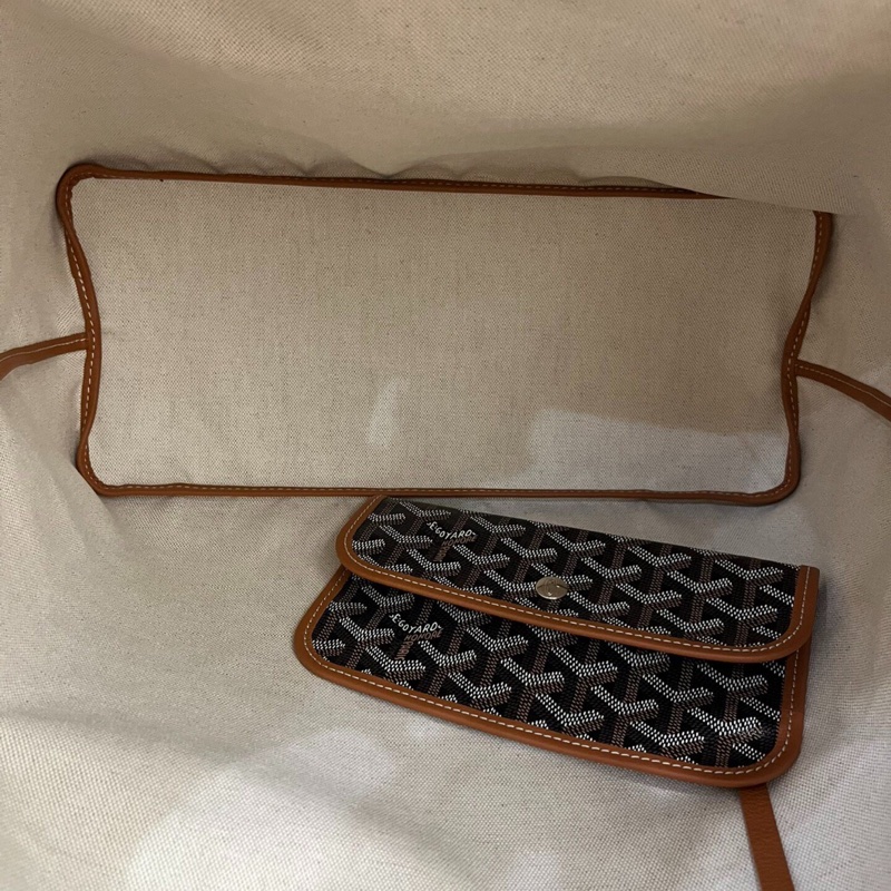 【上班必備✨重量超輕❤️全網最低價】Goyard tote 托特包 棕色老花子母購物袋手提包-9