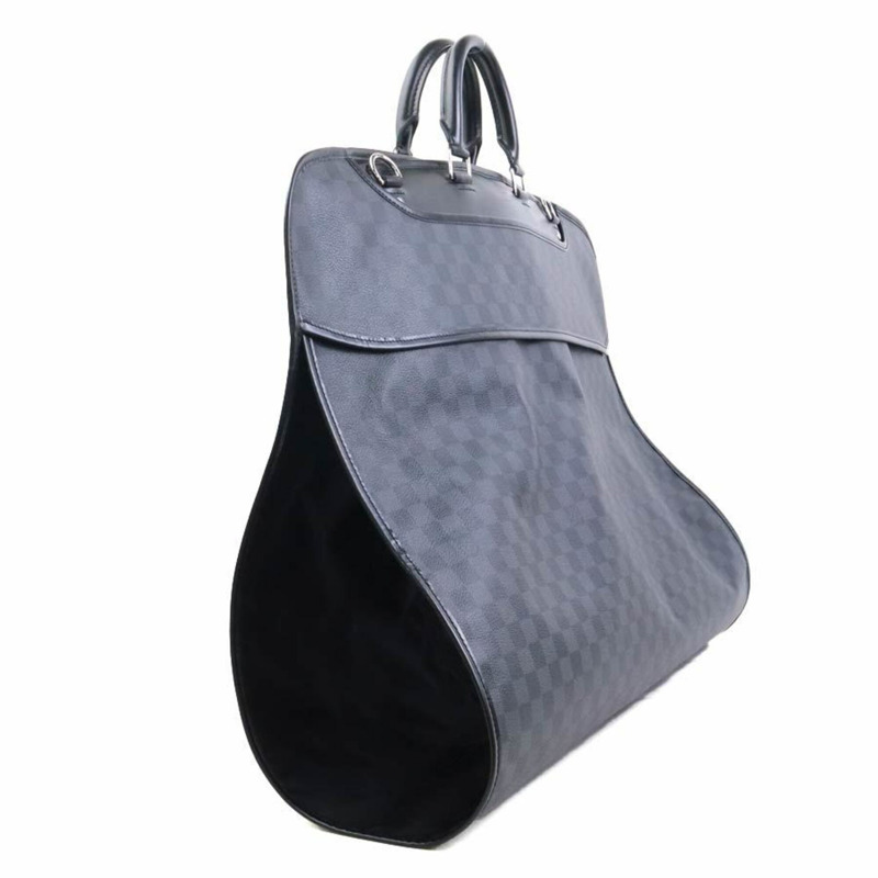 路易威登男士黑色 Damier Graphite 帆布服裝盒/服裝套，N41383 90249a-1