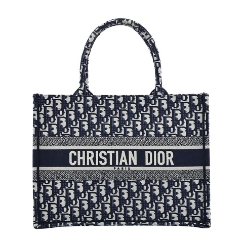 平台最低價近新激甜價✨ 迪奧 CHRISTIAN DIOR Book Tote 中型老花刺繡托特包Oblique 防塵袋/保證卡