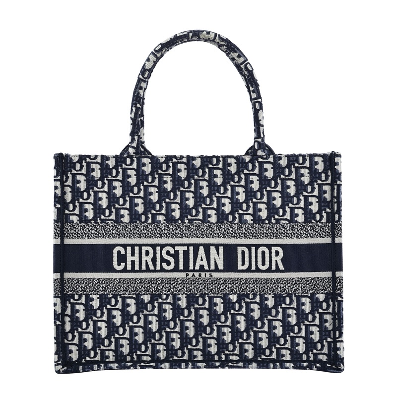 近新激甜價✨ 迪奧 CHRISTIAN DIOR Book Tote 中型老花刺繡托特包Oblique 防塵袋/保證卡-0