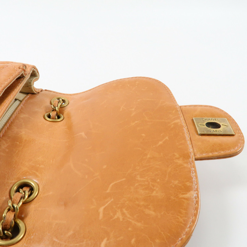CHANEL 牛皮皮革Shoulder Bag金扣鏈帶肩背袋-10