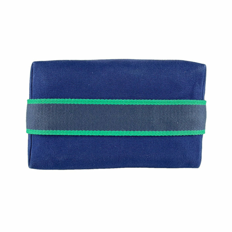 愛馬仕 HERMES 新娘手袋 黑色 PM 帆布 海軍藍 女款 z9410-3