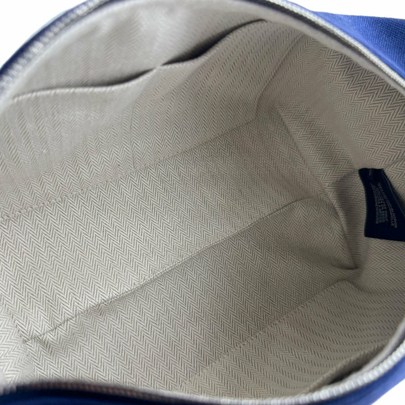 愛馬仕 HERMES 新娘手袋 黑色 PM 帆布 海軍藍 女款 z9410-4