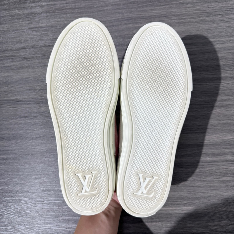 LOUIS VUITTON Stellar logo花卉印花 低幫 帆布鞋 女款 粉色35.5碼-7