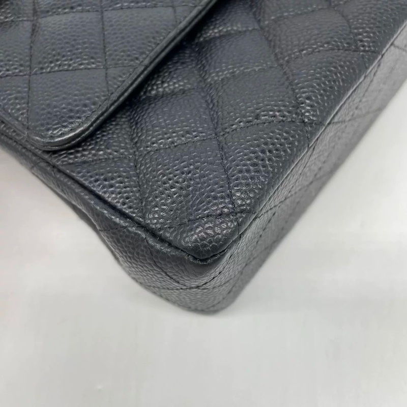 香奈兒口蓋包中號牛皮CHANEL CF25 caviar-6