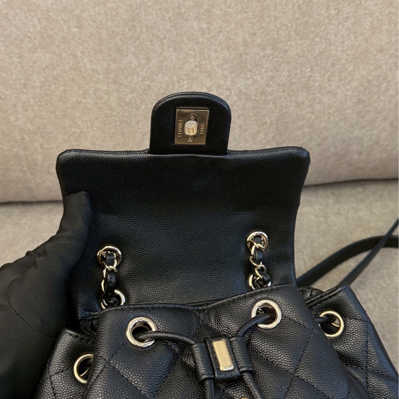 香奈兒黑色薩爾茨堡後背-6