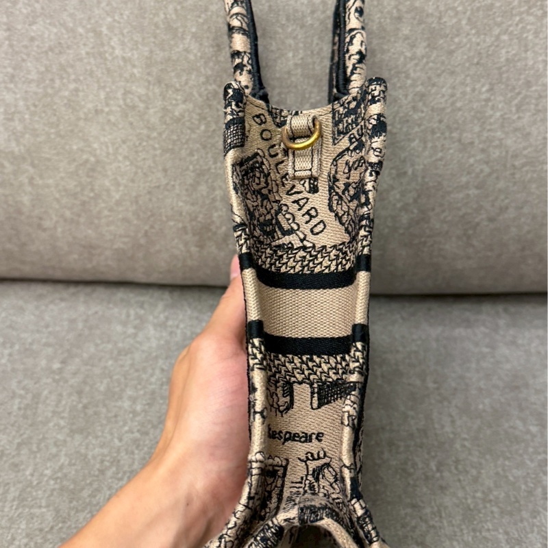 DIOR 地圖刺繡mini tote-2