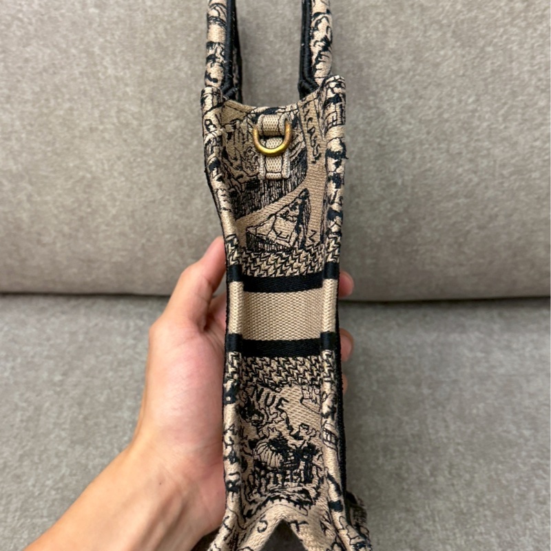 DIOR 地圖刺繡mini tote-3