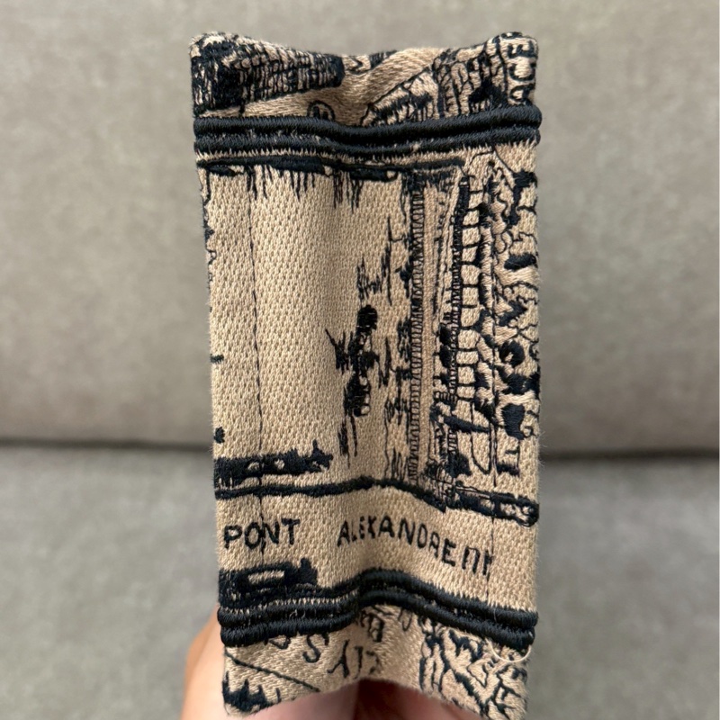 DIOR 地圖刺繡mini tote-8