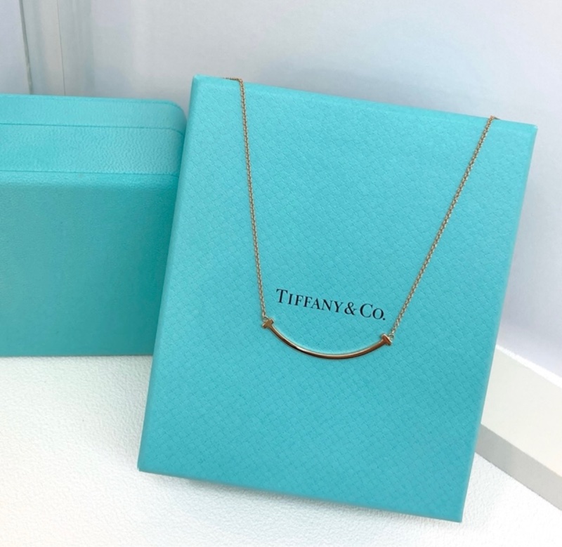 商品名稱 : TIFFANY&CO. 蒂芙尼 T SMILE NECKLACE SMALL SIZE 微笑項鍊小號 K18 PG-1