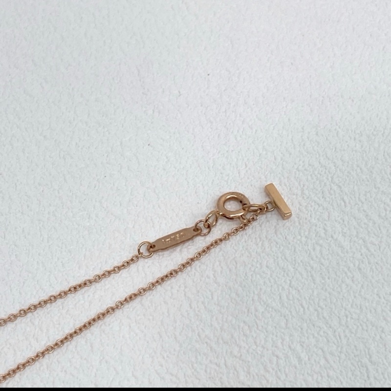 商品名稱 : TIFFANY&CO. 蒂芙尼 T SMILE NECKLACE SMALL SIZE 微笑項鍊小號 K18 PG-3