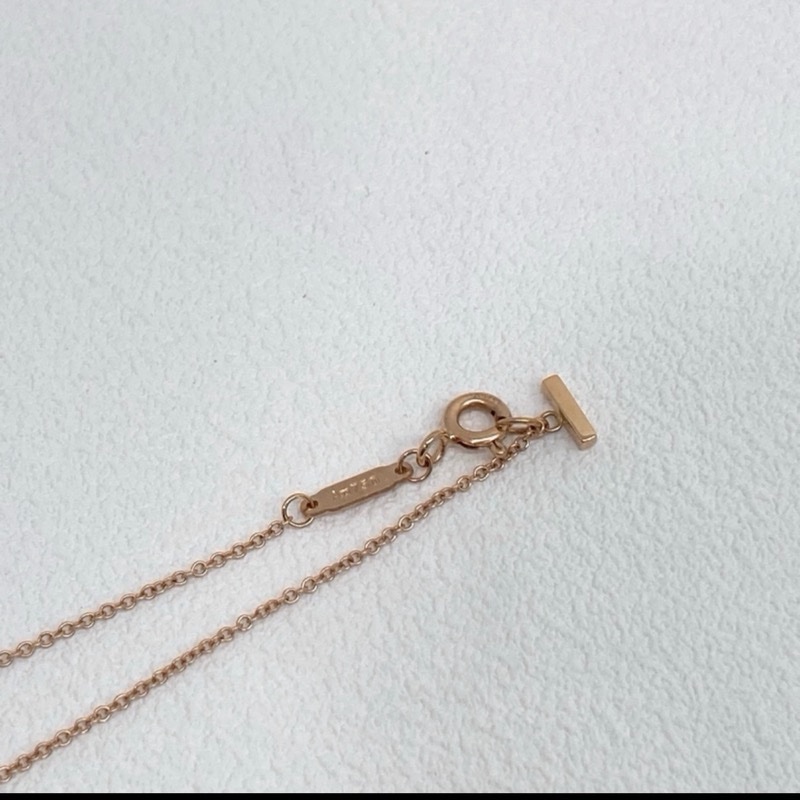 商品名稱 : TIFFANY&CO. 蒂芙尼 T SMILE NECKLACE SMALL SIZE 微笑項鍊小號 K18 PG-8