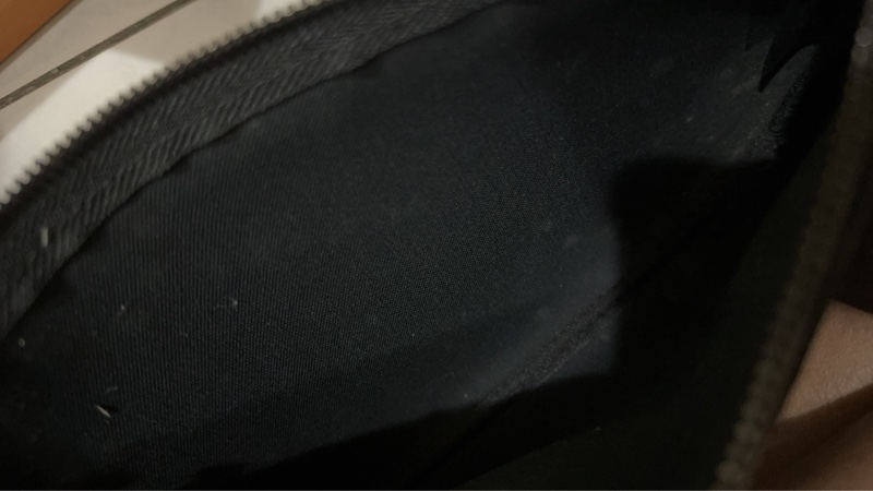 LOUIS VUITTON Trio郵差包三合一黑色PVC老花-13