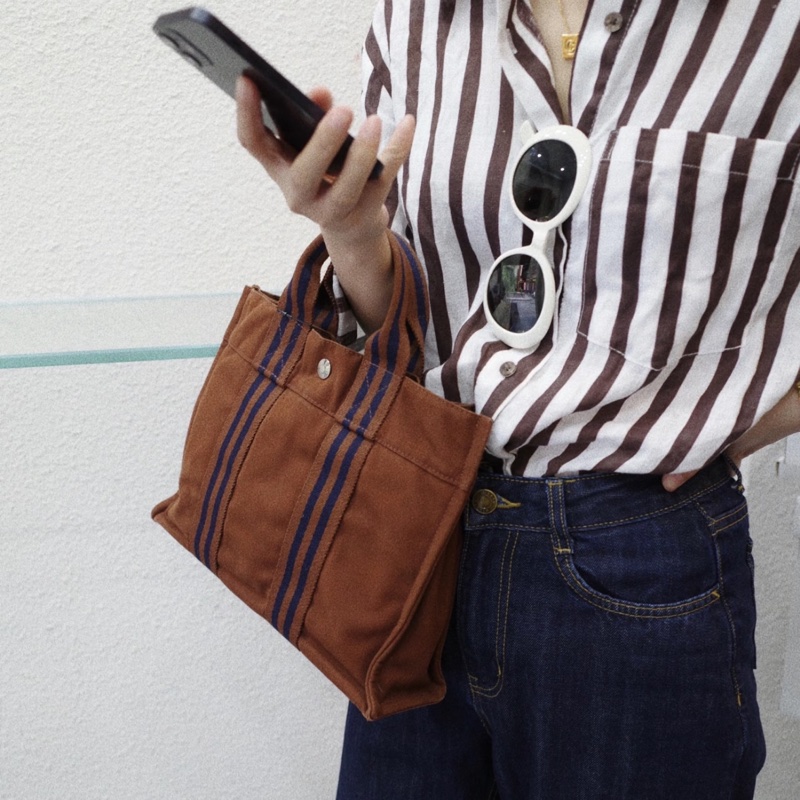 【千元擁有超實用愛馬仕✨】Hermes Fourre Tout帆布手提袋-1