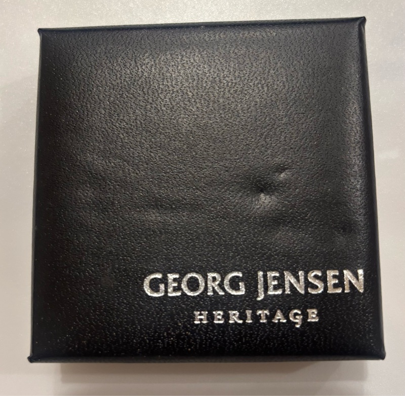 Georg Jensen 喬治傑生2006 年度耳環（夾式，橘月光石）-5