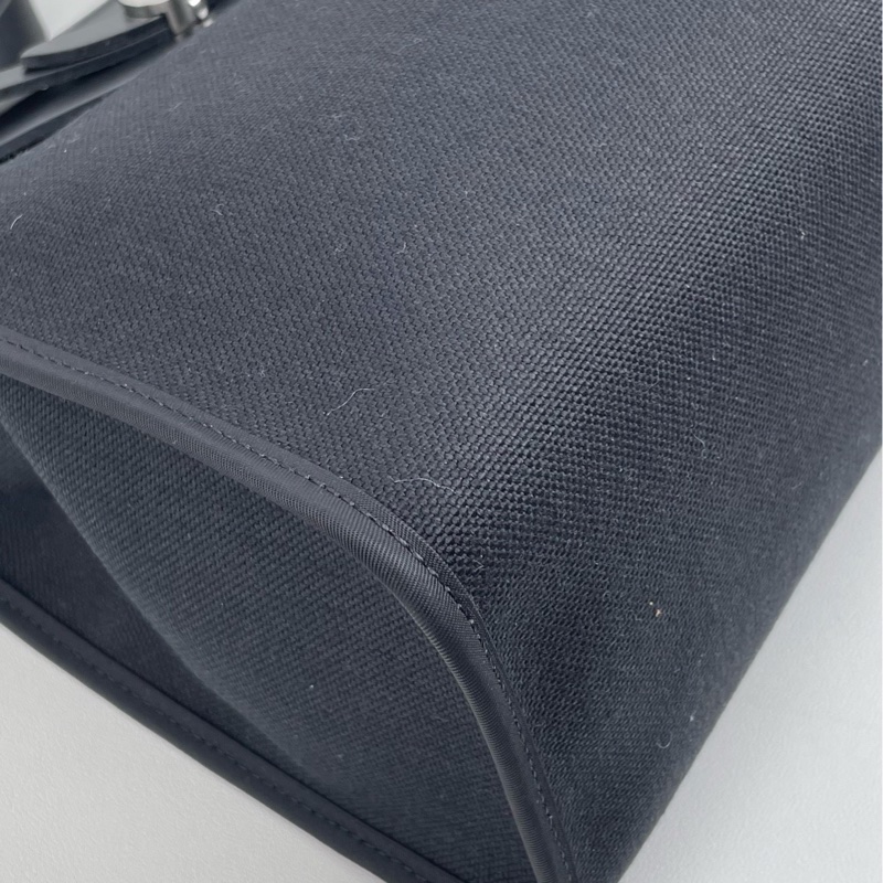 Hermes 愛馬仕herbag31 黑銀D刻-3