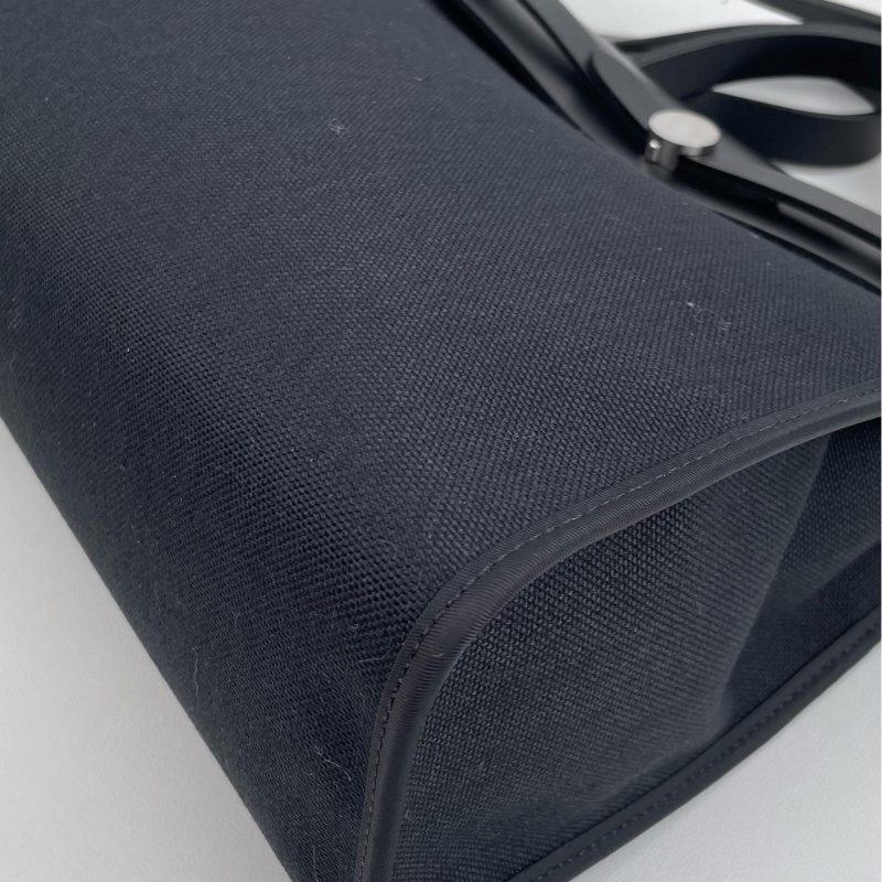 Hermes 愛馬仕herbag31 黑銀D刻-4